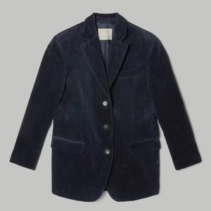Everlane Corduroy 80s Blazer - Navy - 4
